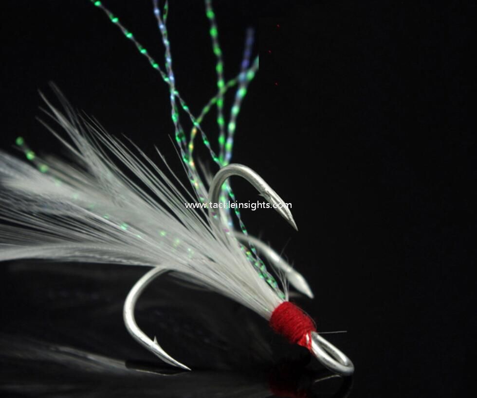 Origin Dressed Treble, Hand-tied Feather, Premium High Carbon Hook