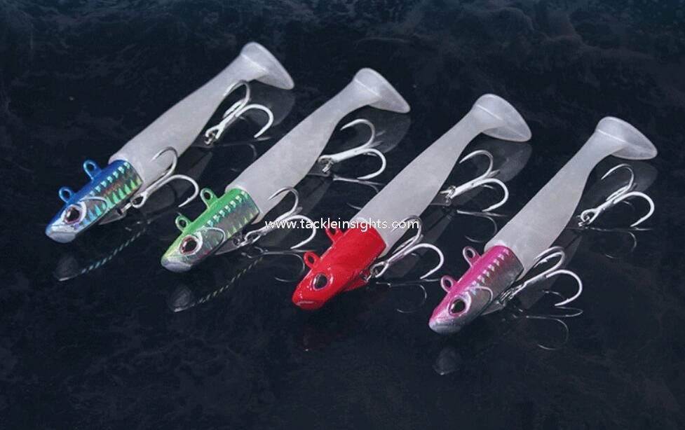 Hybrid Soft Jig Lure, 3D Eye, Seabass, 14g, 21g, 27g, 38g, 45g